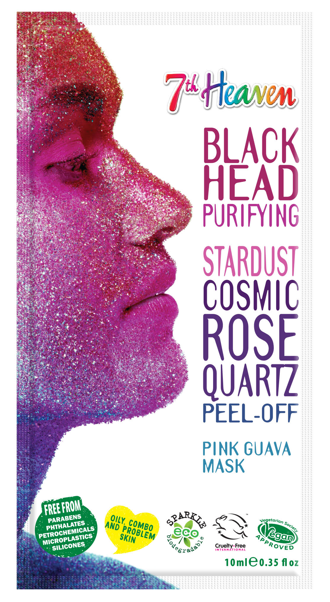 Montagne jeunesse Stardust Cosmic Rose Quartz Peel-Off Mask 10ml