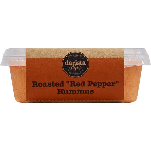 Darista Dips Lil' Dipper Hummus, Roasted Red Pepper - 8 oz