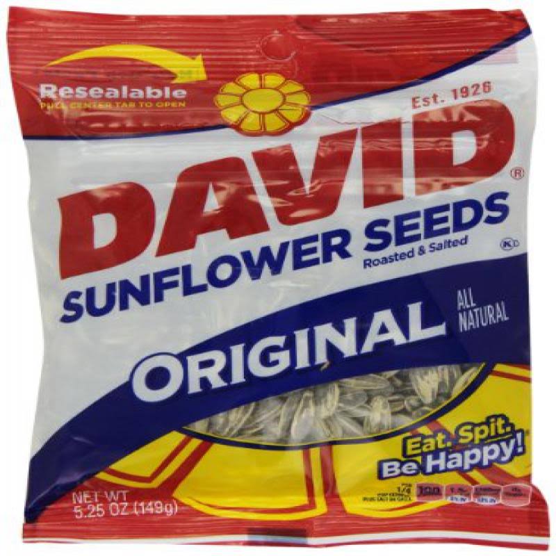 David Original Sunflower Seeds - Roasted and Salted, 5.25oz