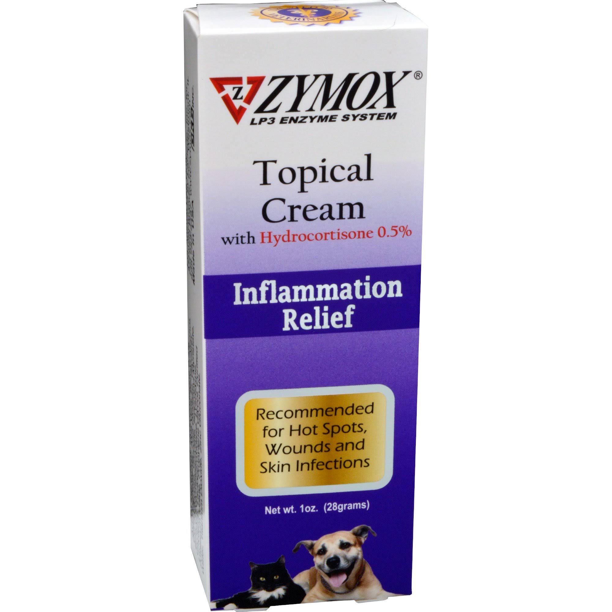 Zymox Pet Topical Cream - Antimicrobial and Inflammation Relief, 1oz