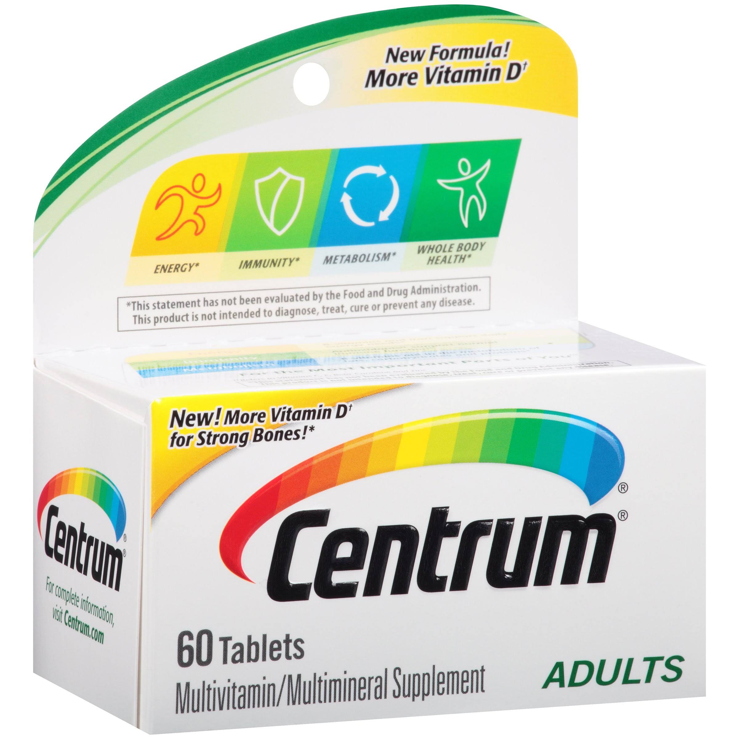 Centrum Adult Under 50 Multivitamin & Mineral Tablets 60 ct