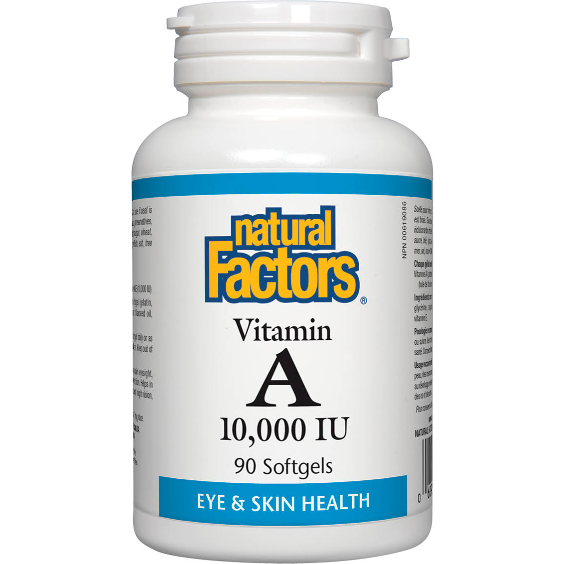 Natural Factors Vitamin A (10000 IU, 90 Softgels)