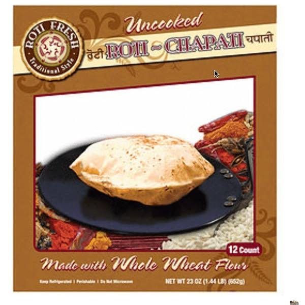 Roti Fresh Uncooked Roti/Chapati 12ct - Patel Brothers - Delivered by Mercato