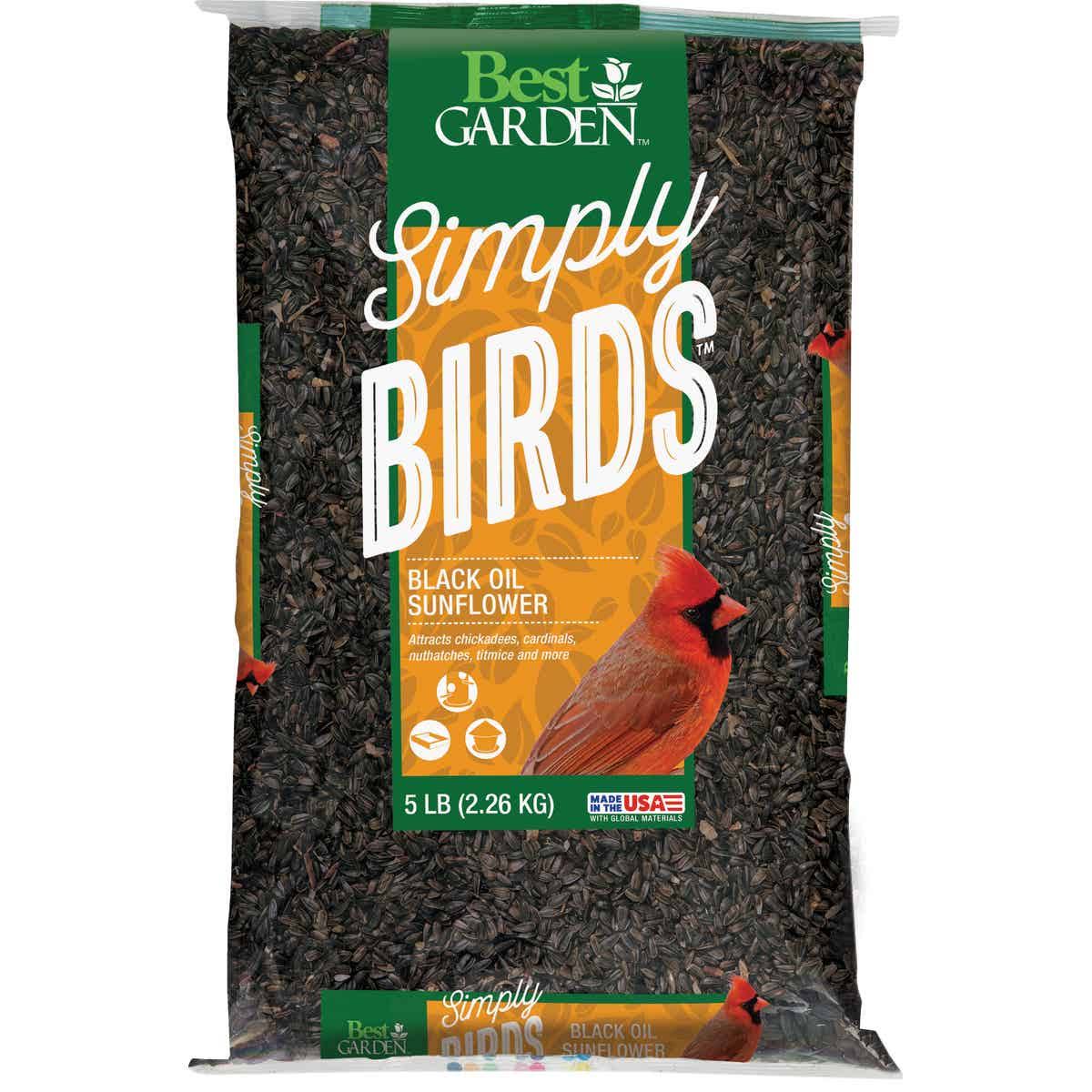 Best Garden 5 lb. Black Oil Sunflower Wild Bird Seed 13590