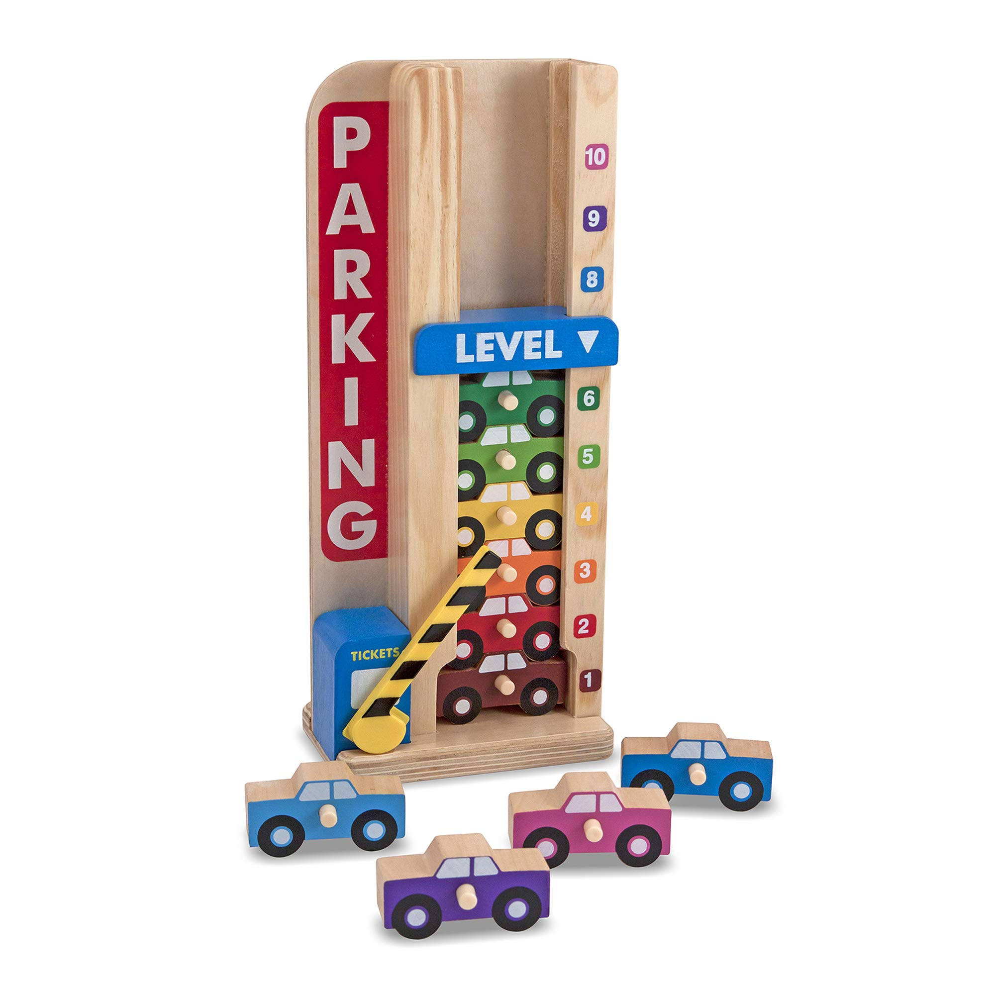 Melissa and Doug Stack and Count Parking Garage Play Set