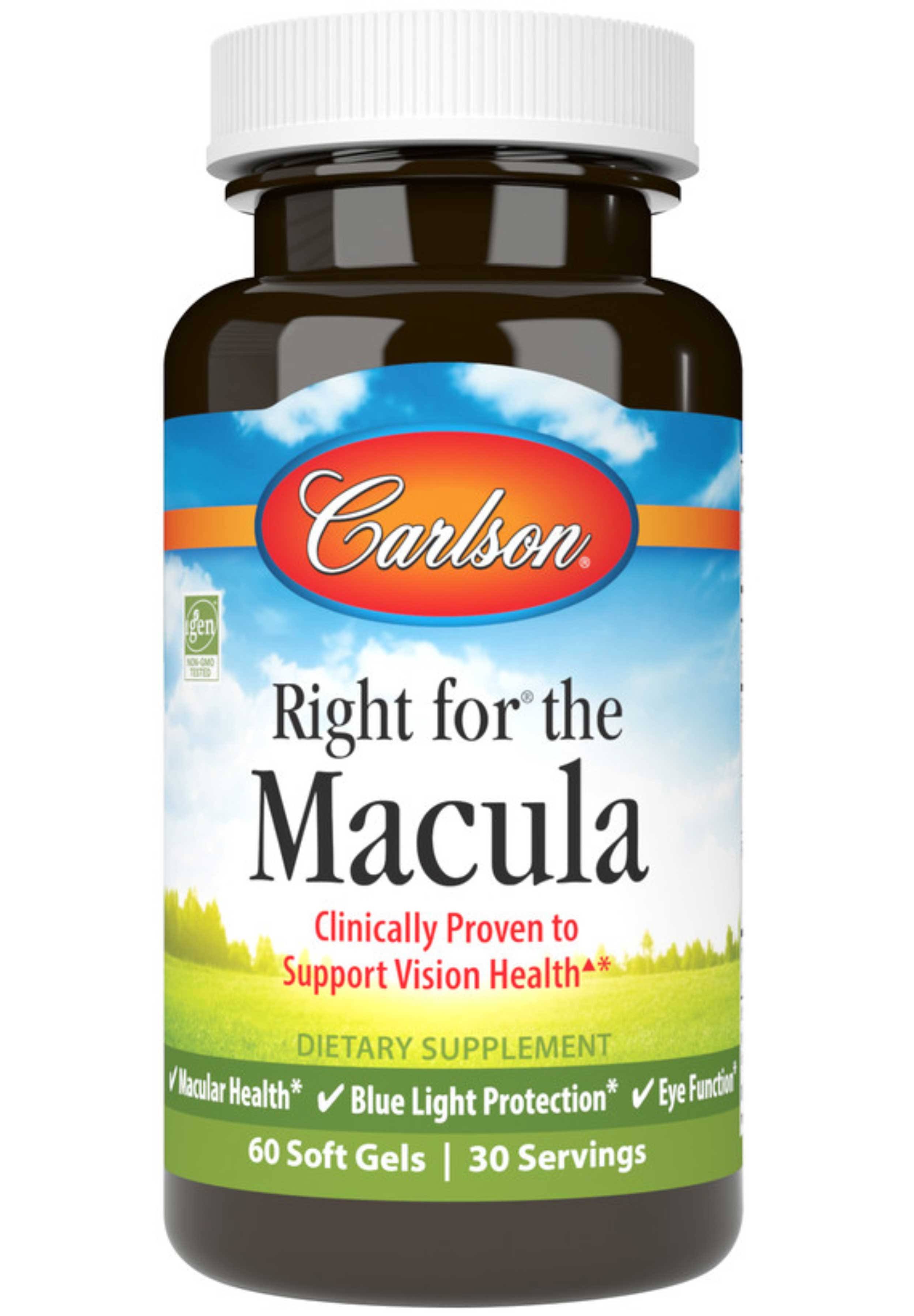 Carlson Laboratories Right for The Macula - 60 Softgels