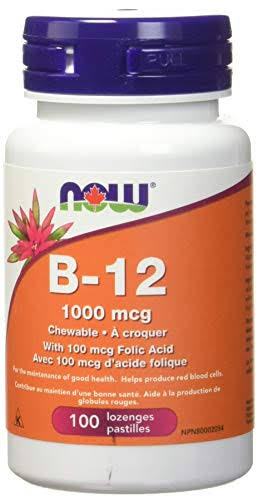 Now B 12 1000mcg Folic Acid 100ct