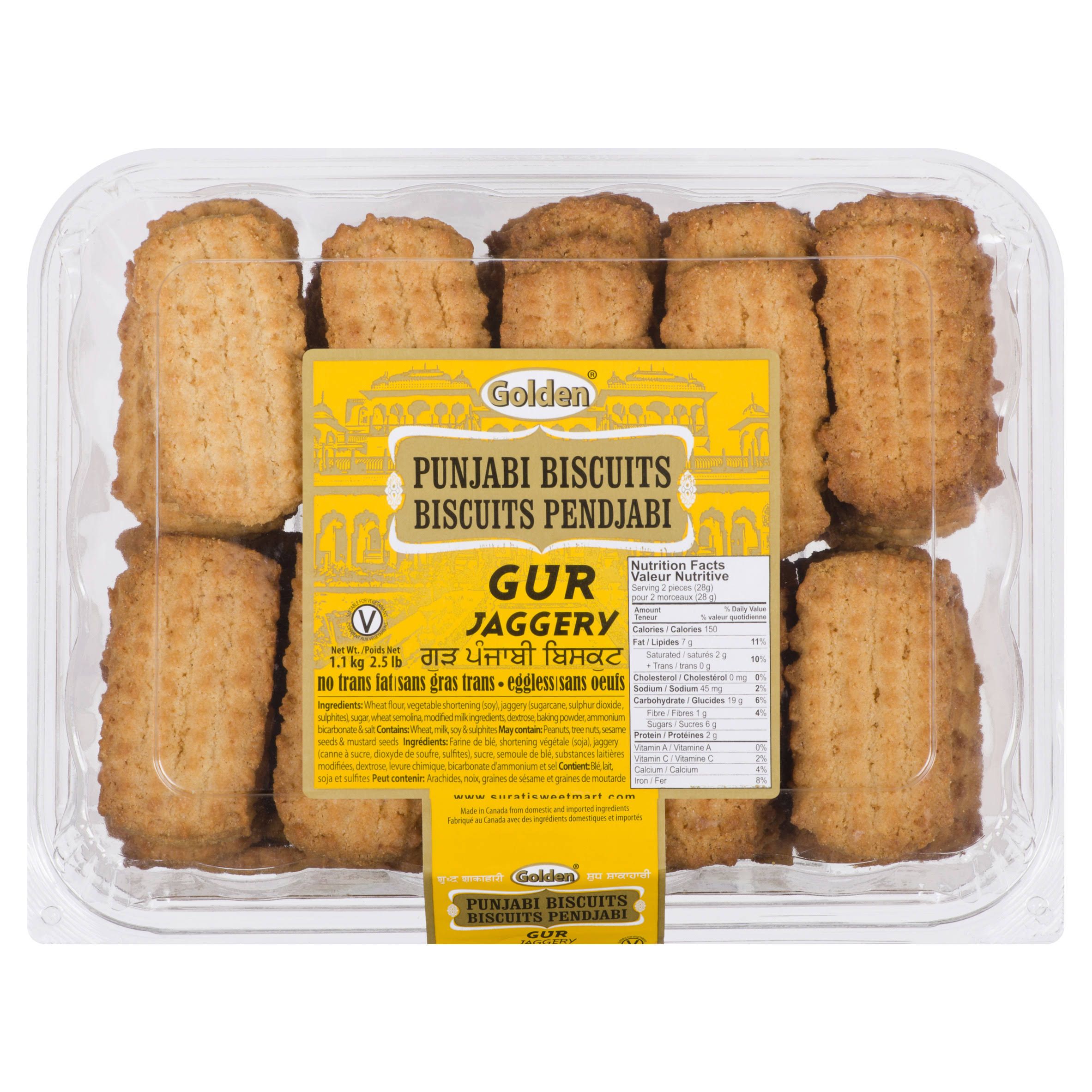 Golden Star Gur Jaggery Punjabi Cookies Biscuits
