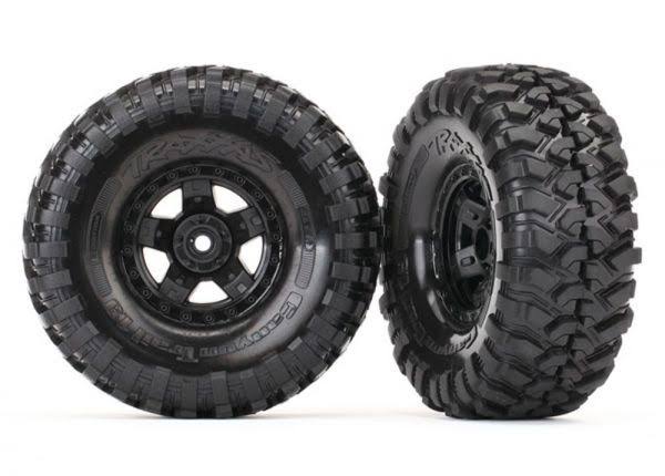 Traxxas Tires and wheels assembled glued (TRX-4 Sport wheels Canyon Trail 1.9 tires) (2) 8179