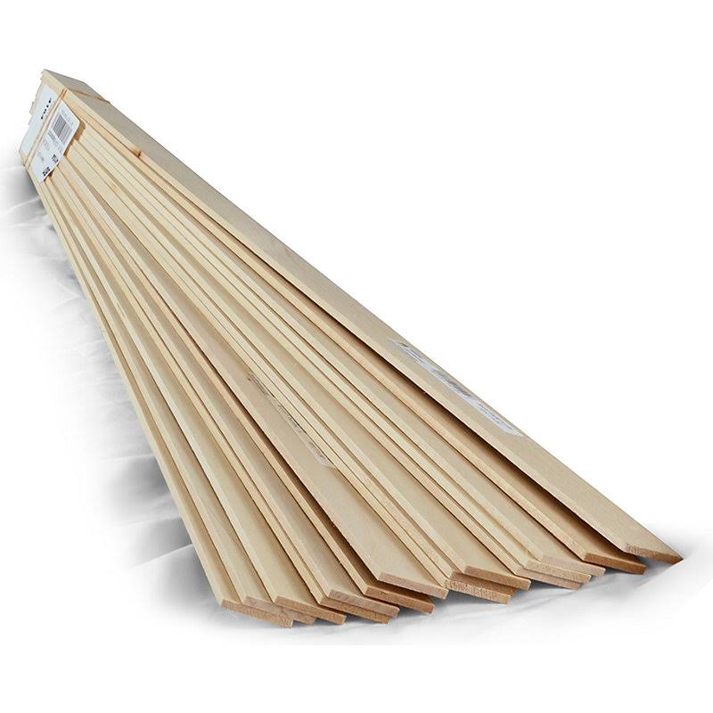 Midwest Basswood Sheet - 15 Pieces, 1/8" x 1" x 24"