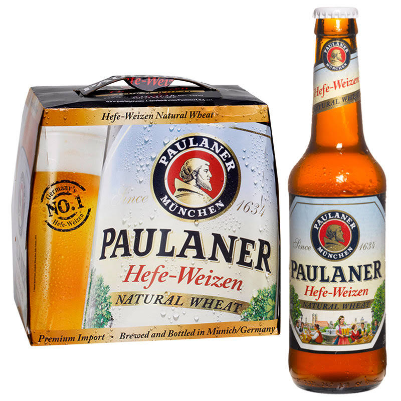 Paulaner Hefe Weizen Beer - 6x12oz