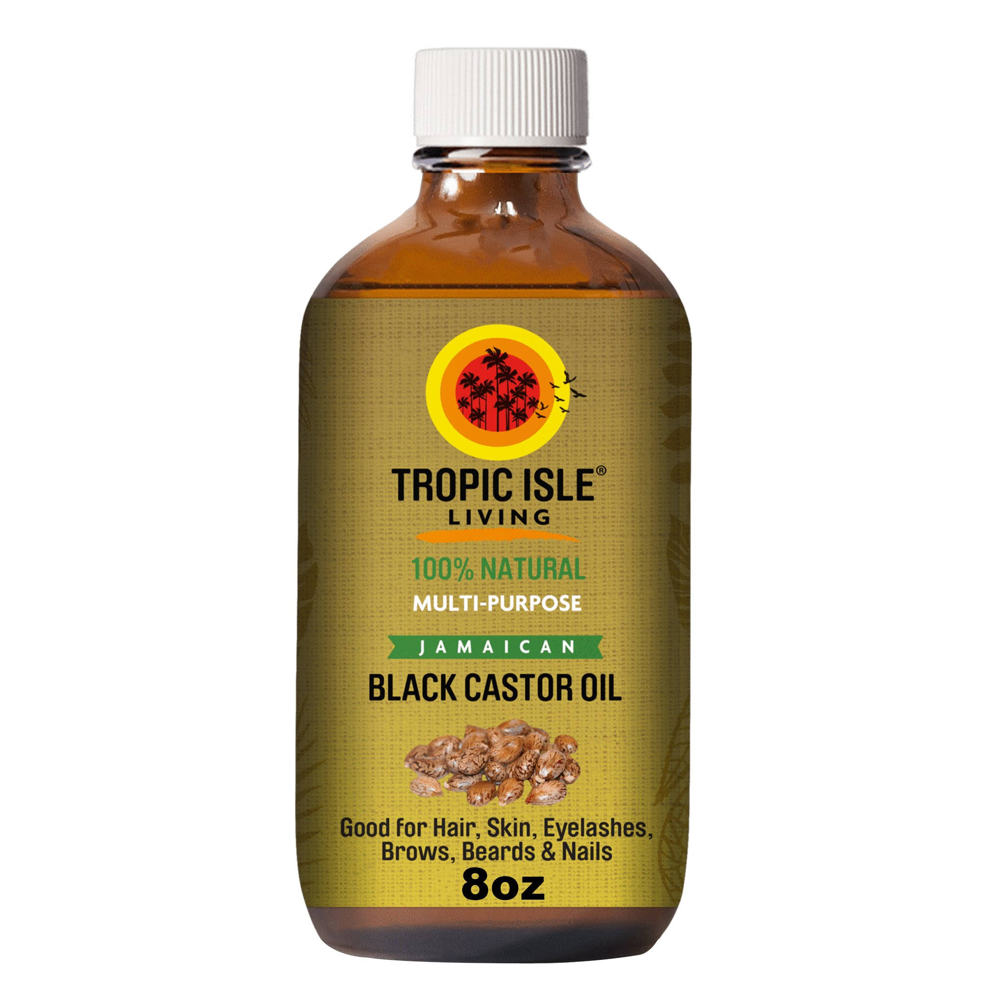 Tropic Isle Living Jamaican Black Castor Oil 8 oz