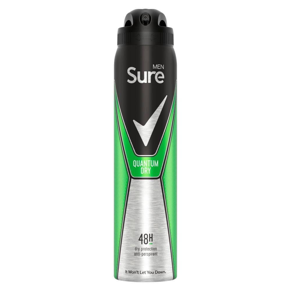 Sure Men Quantum Anti Perspirant Deodorant Spray - 250ml