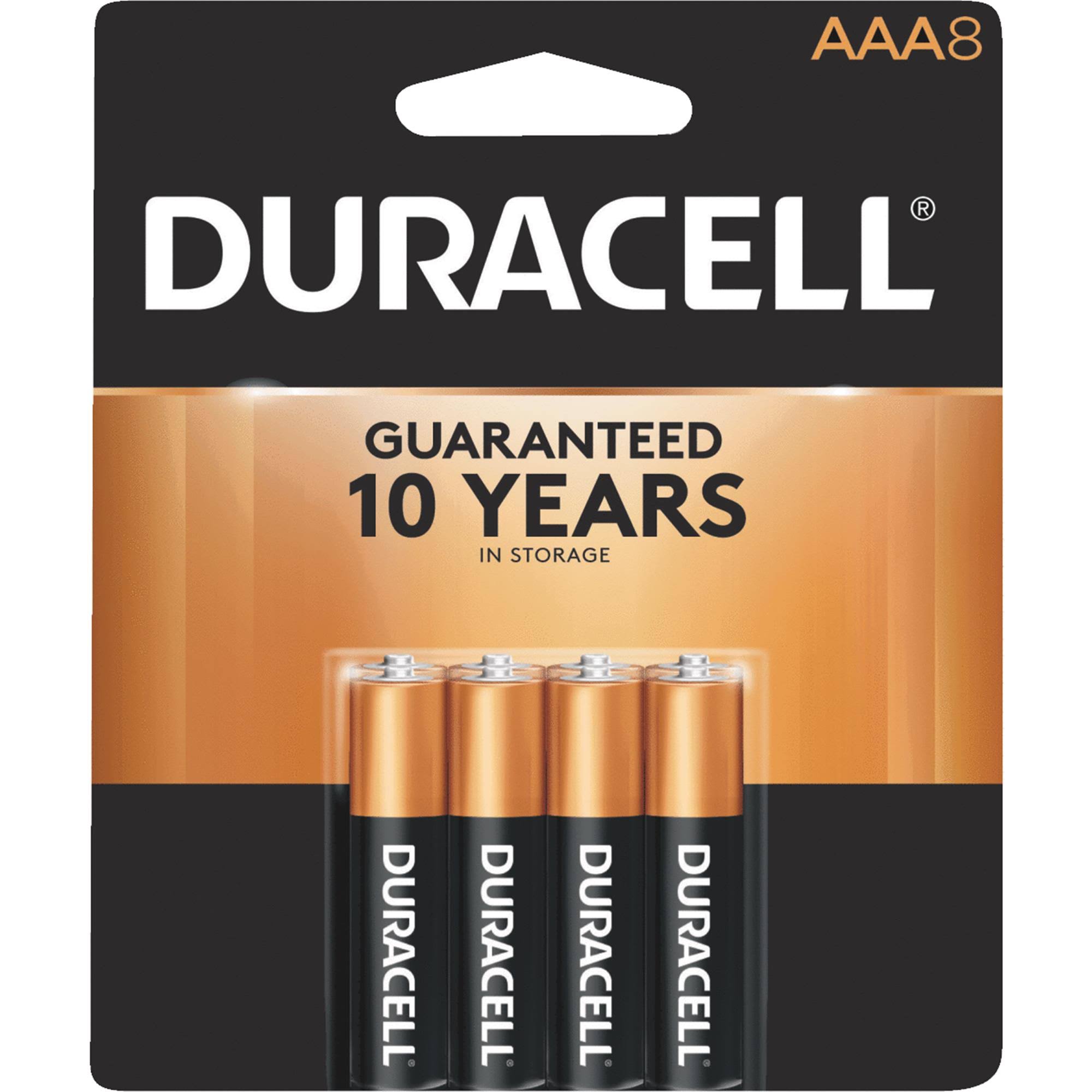 Duracell Coppertop AAA Alkaline Batteries - 8 pack