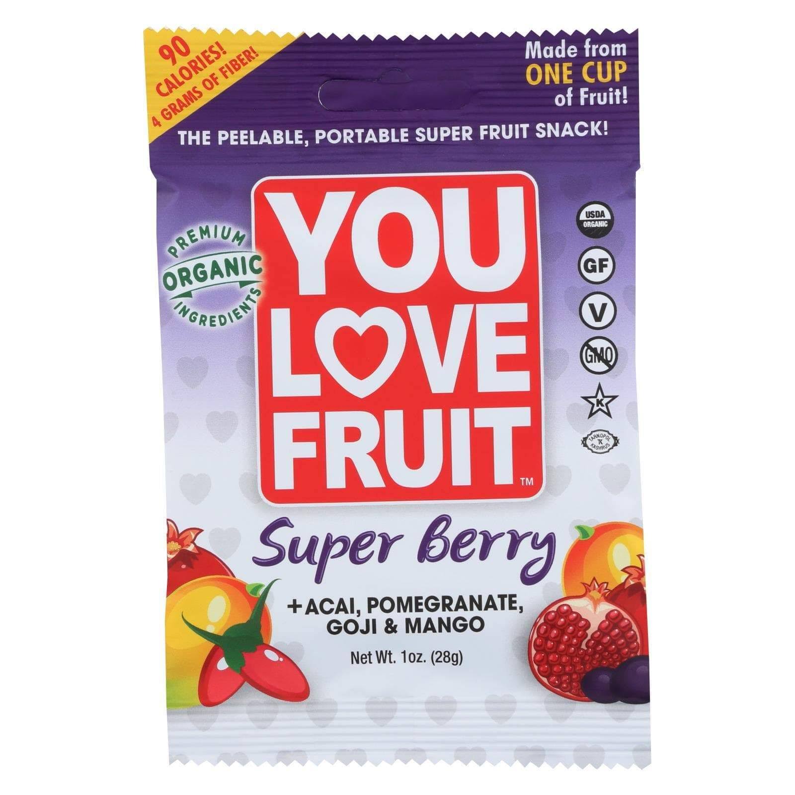 You Love Fruit Super Fruit Snack Super Berry - 1 oz