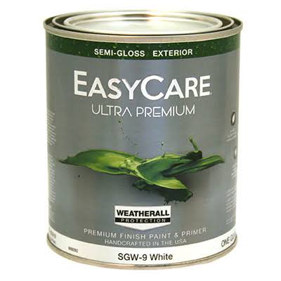 True Value SGW9-QT WeatherAll Latex House Paint - White Semi-Gloss, 1qt