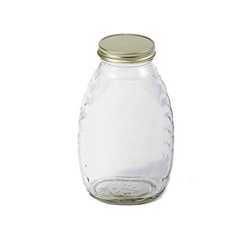 Miller Glass Honey Jar with Lids - 16oz