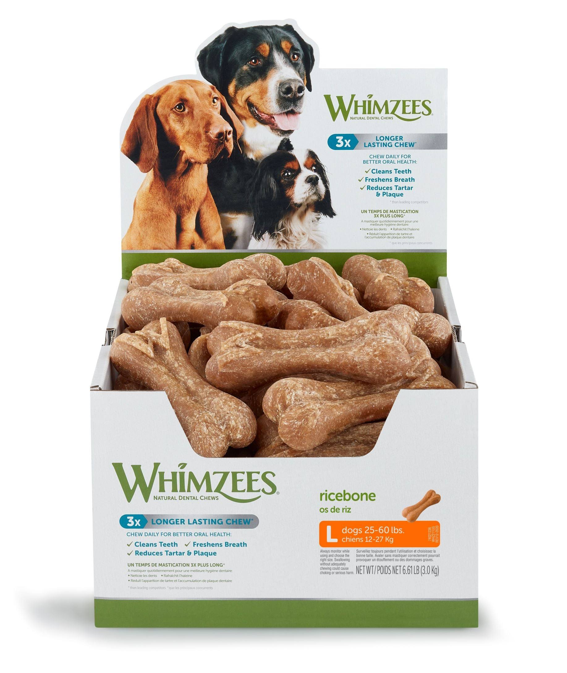 Whimzees Rice Bone Dog Treats