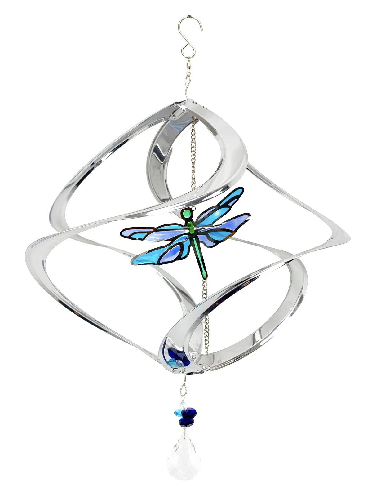 Red Carpet Studios Silver Dragonfly Cosmix Wind Spinner one size