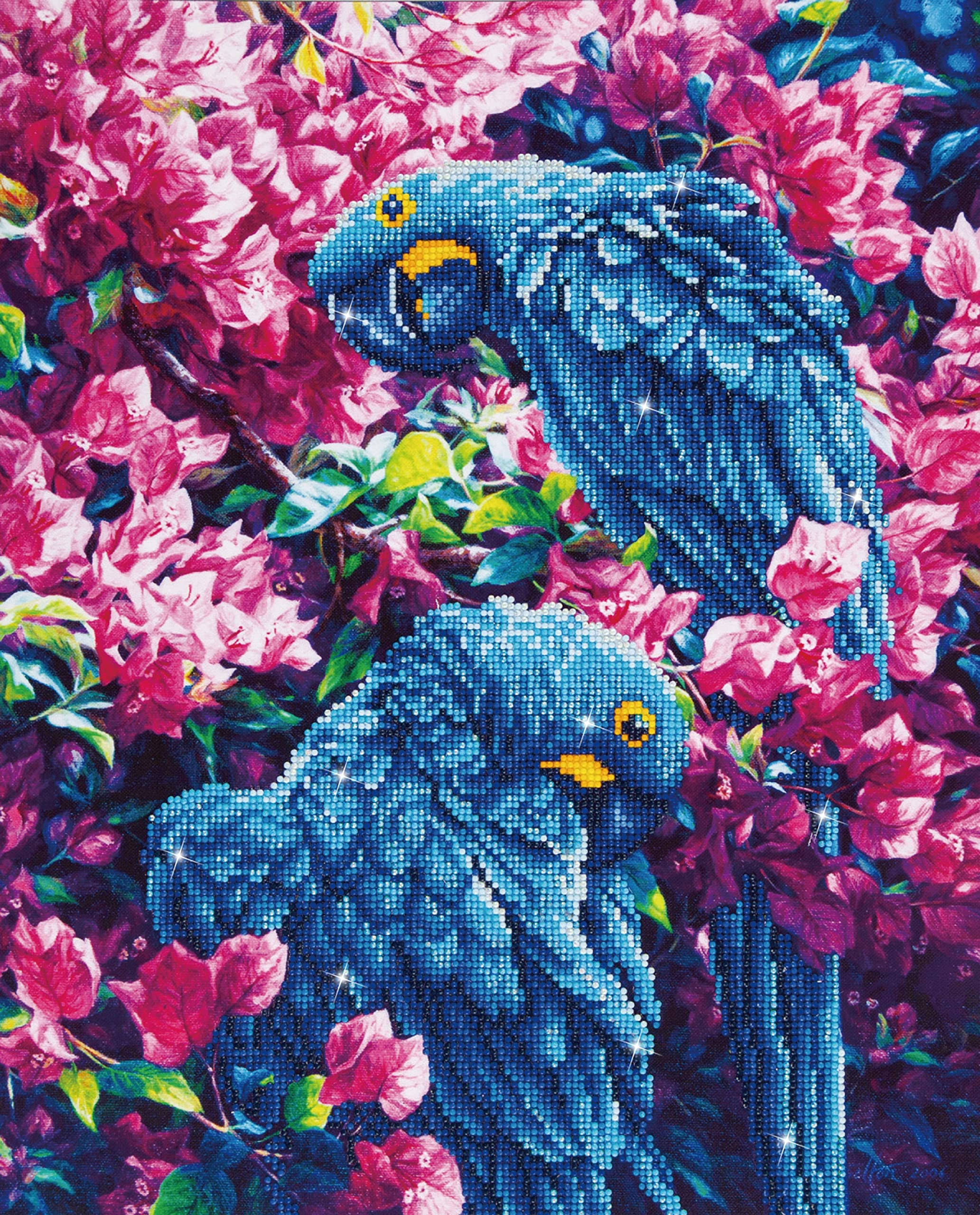 Diamond Dotz Diamond Embroidery Blue Parrot Facet Art Kit