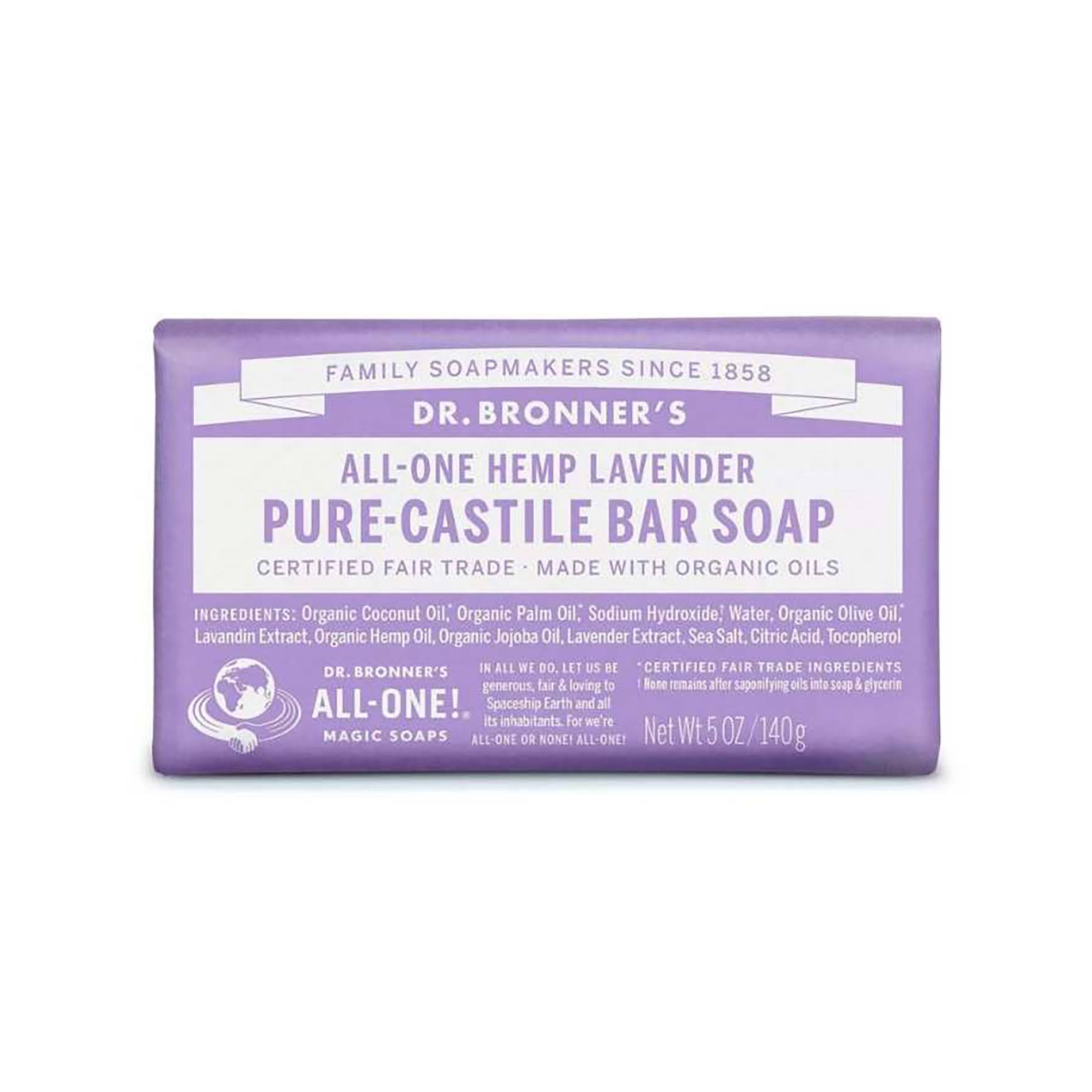 Dr. Bronner's Organic Pure Castile Soap - Hemp Lavender