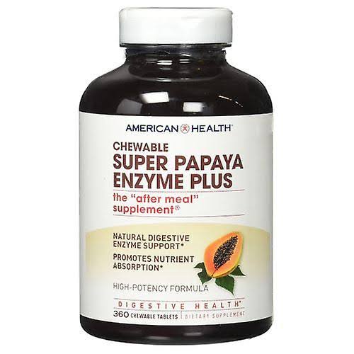 American Health Chewable Super Papaya Enzyme Plus - 360 Tablets