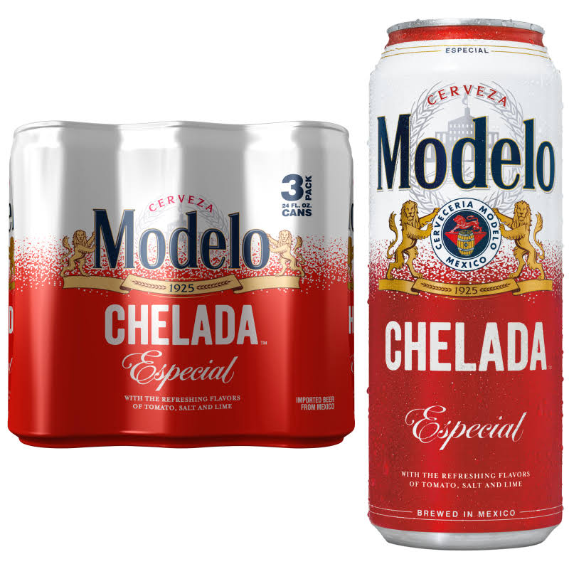 Modelo Chelada Especial Mexican Flavored Import Beer Cans - 24 fl oz