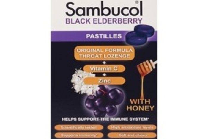 Sambucol Black Elderberry Pastilles Supplement - 20ct