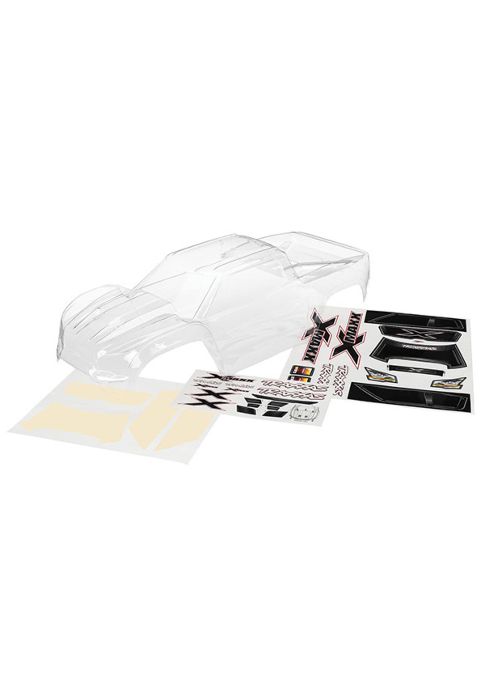 Traxxas 7711 RC Vehicle Clear X Maxx Body - with Decal Sheet