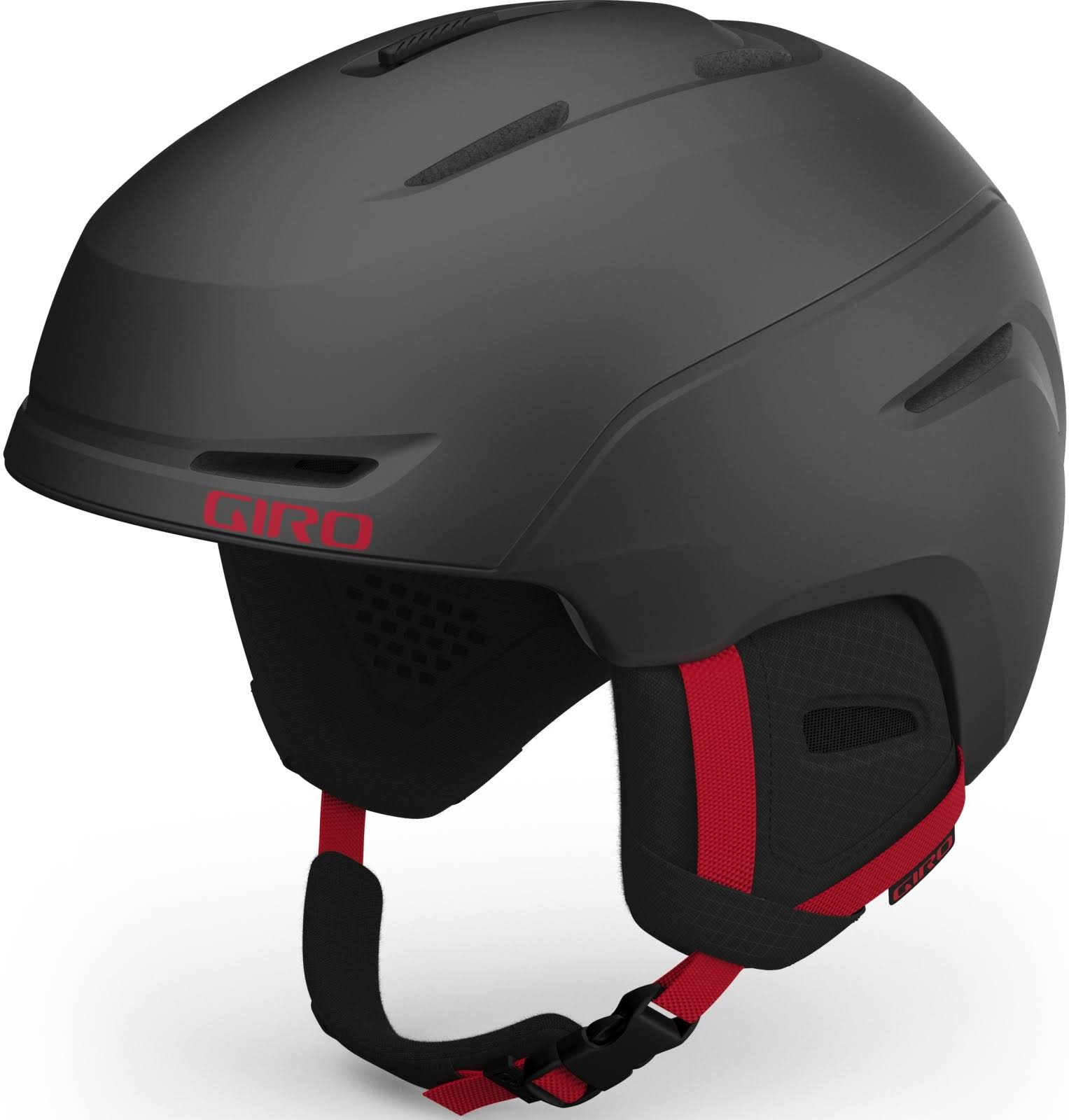 Giro Junior Neo Grey, Kids Ski & Snowboard Helmet, Size - Color Matte Graphite - Bright Red