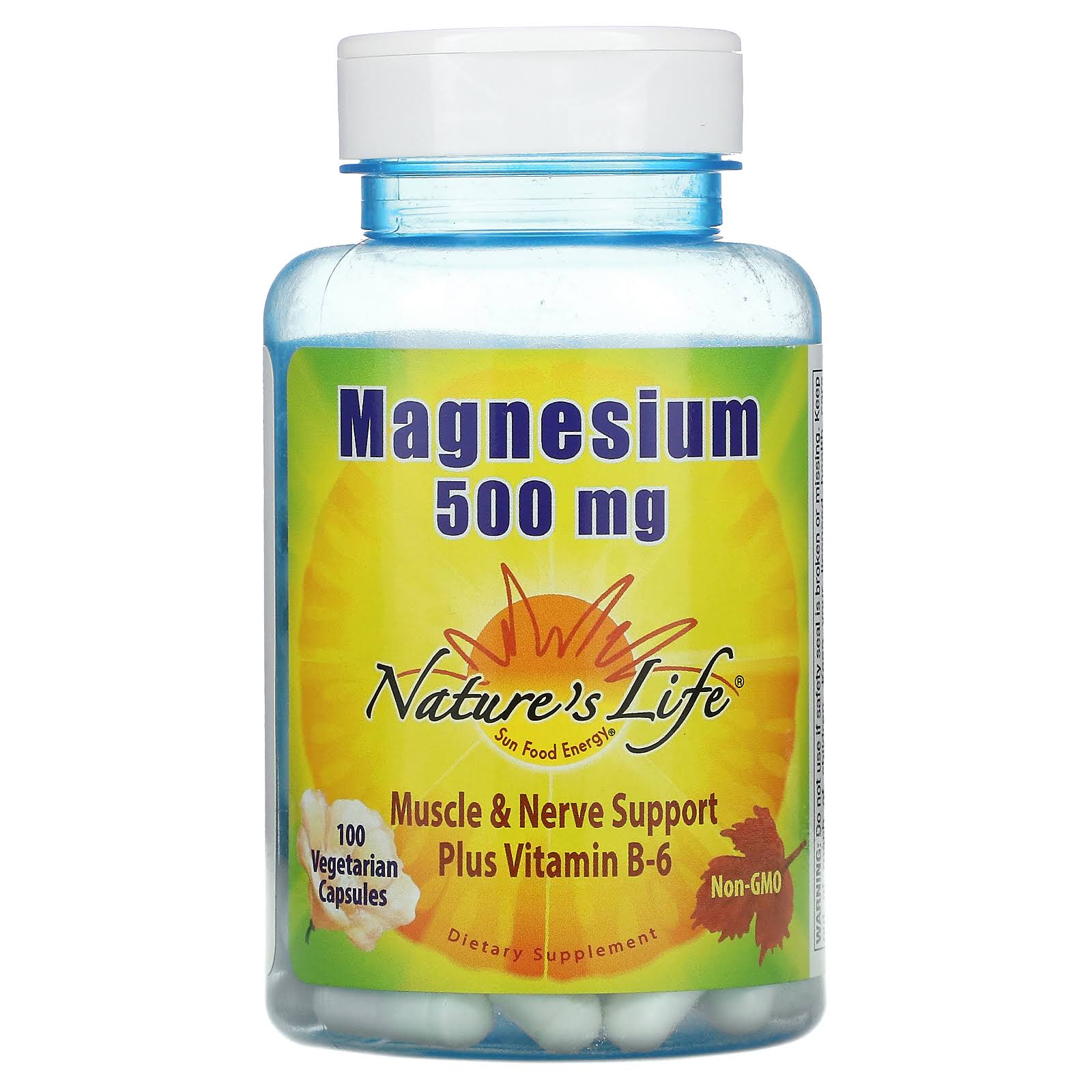 Natures Life Magnesium 500mg Dietary Supplement - 100 Capsules