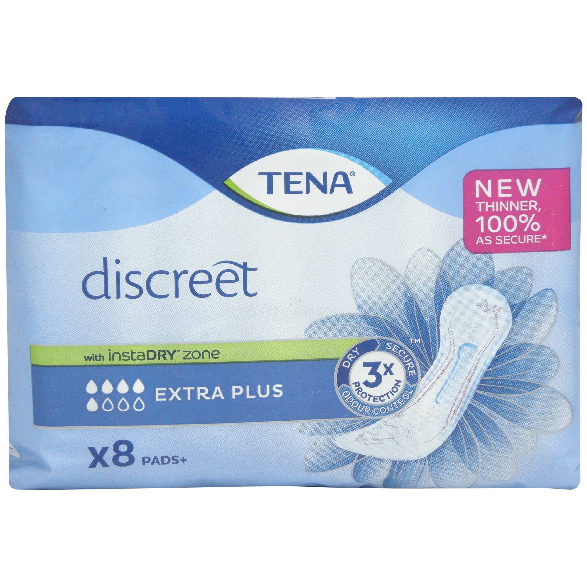Tena Lady Discreet Extra Plus Incontinence Pads (1 Pack of 8)