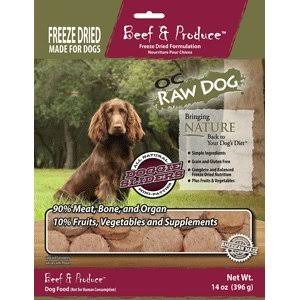 OC Raw Dog Freeze Dried Dog Food - Beef & Produce