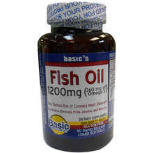 Basic Vitamins Fish Oil 1200mg Rapid Release - 90 Softgel