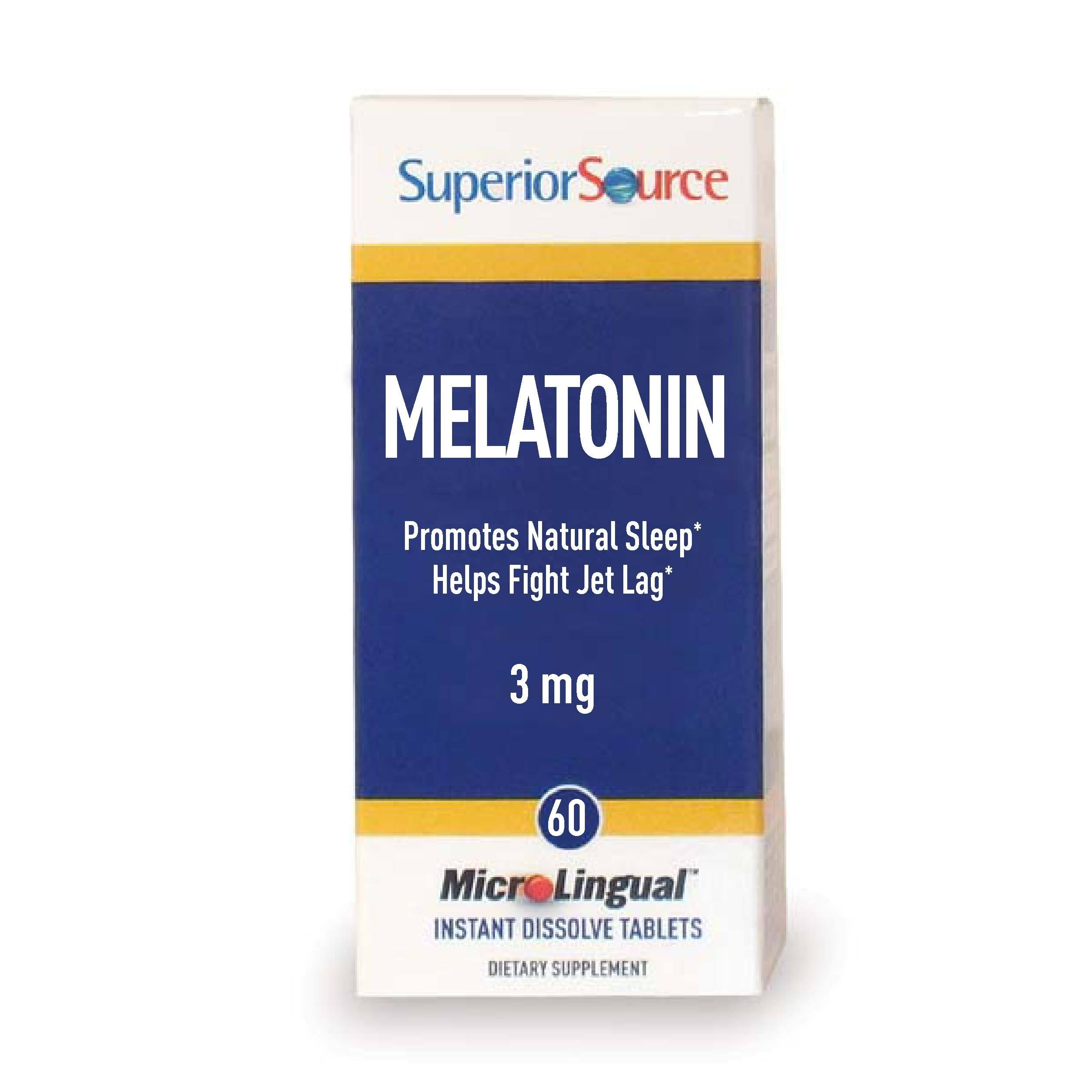 Superior Source Melatonin Supplement - 3mg, 60 Tablets