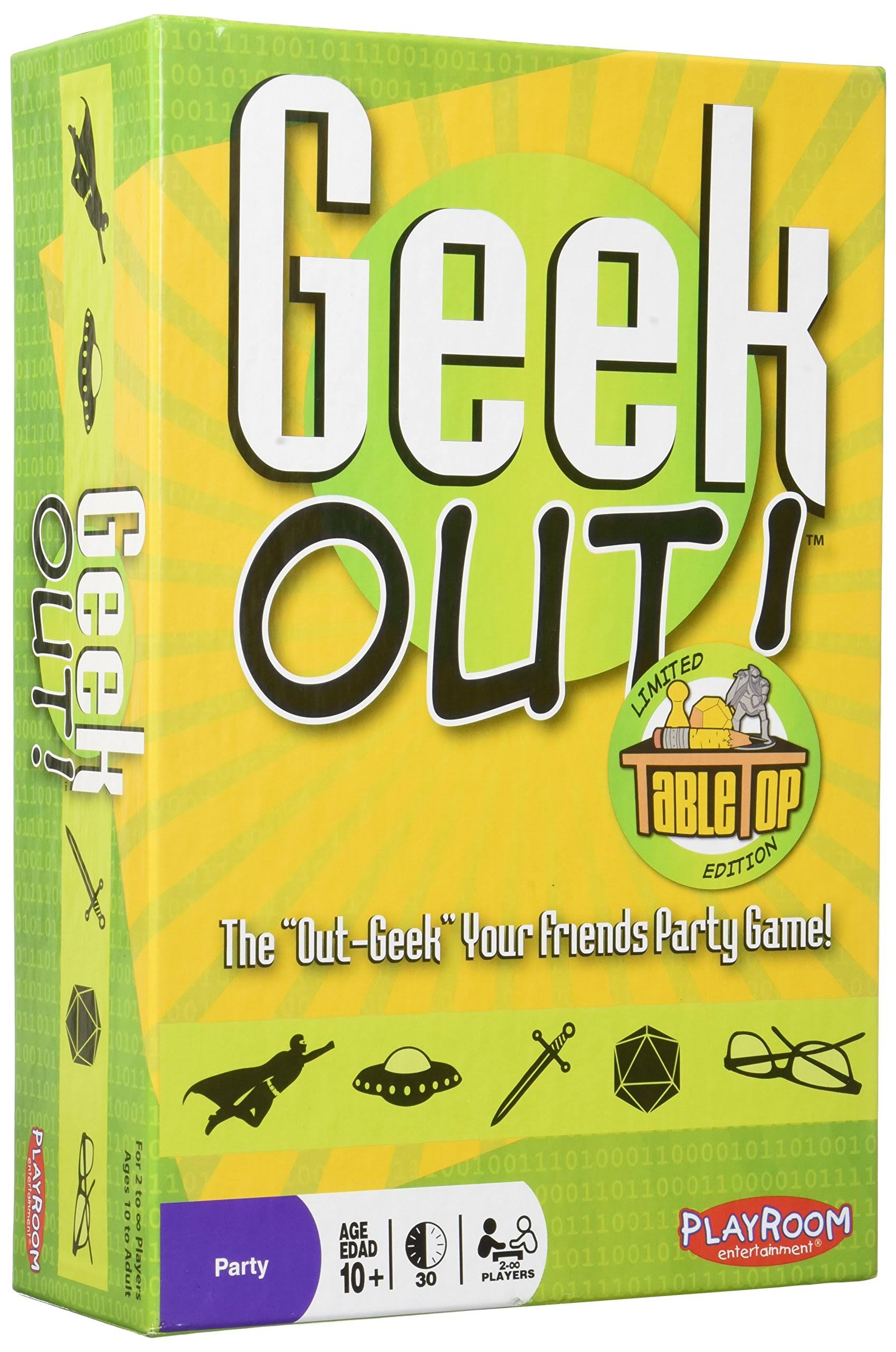 Playroom Entertainment Geek Out Tabletop Limited Edition Board Game