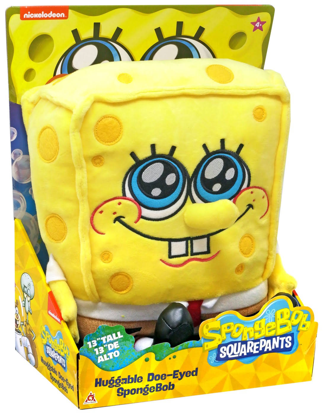 Nickelodeon Spongebob SquarePants Huggable Doe-Eyed Spongebob Plush