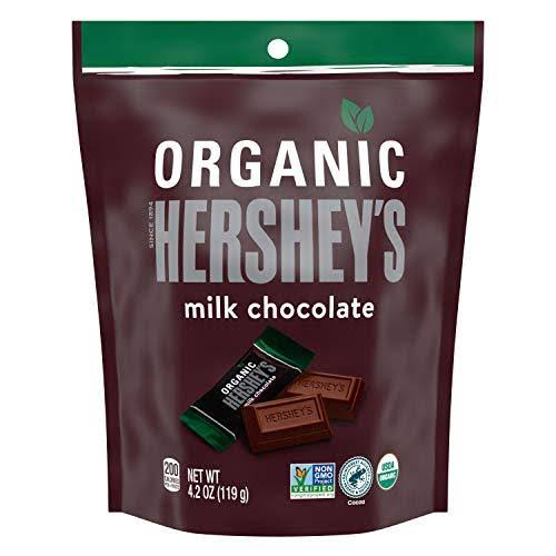 Hershey's Organic Milk Chocolate Candy Bars, Individually Wrapped, 4.2