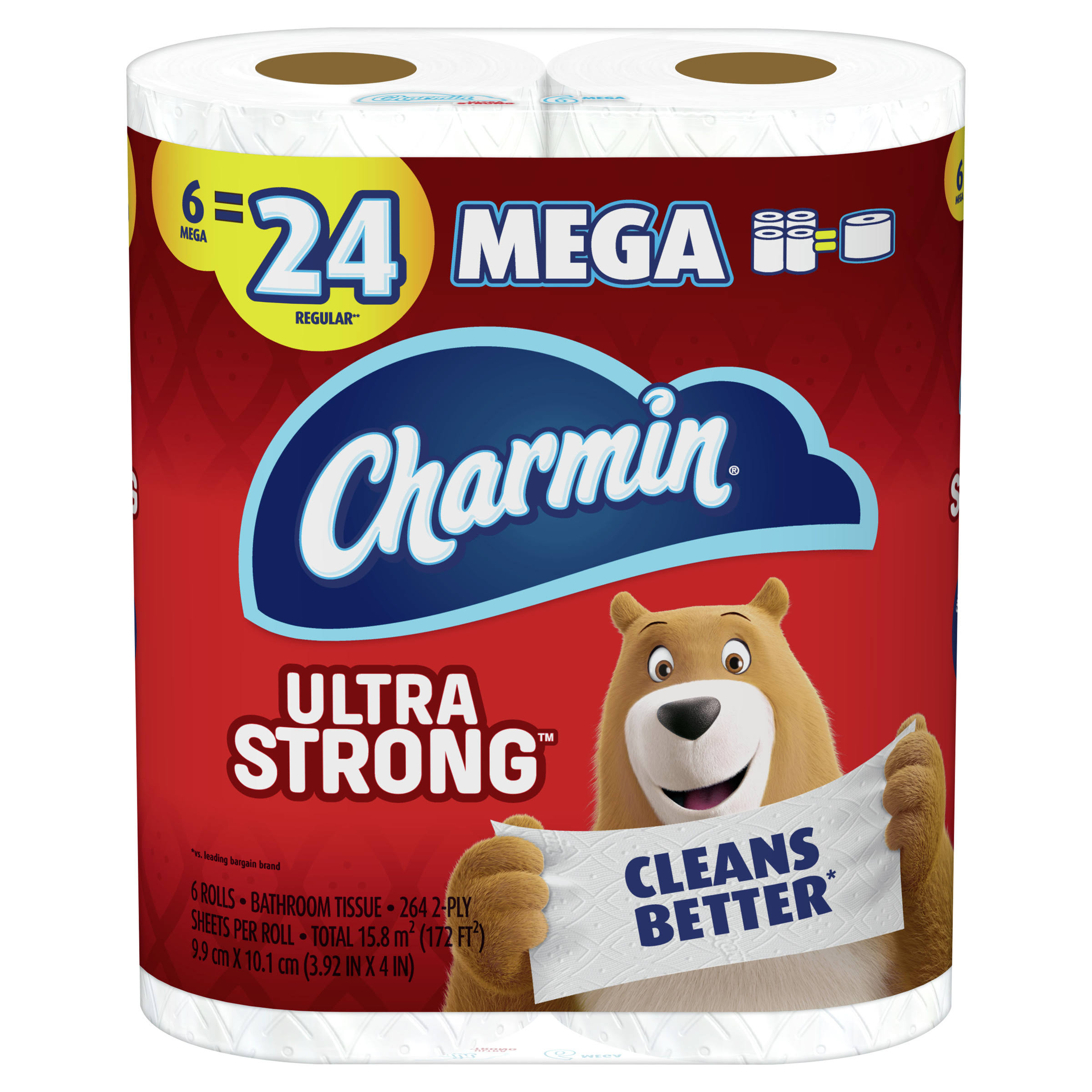 Charmin Bathroom Tissue, Ultra Strong, 2-Ply - 6 rolls