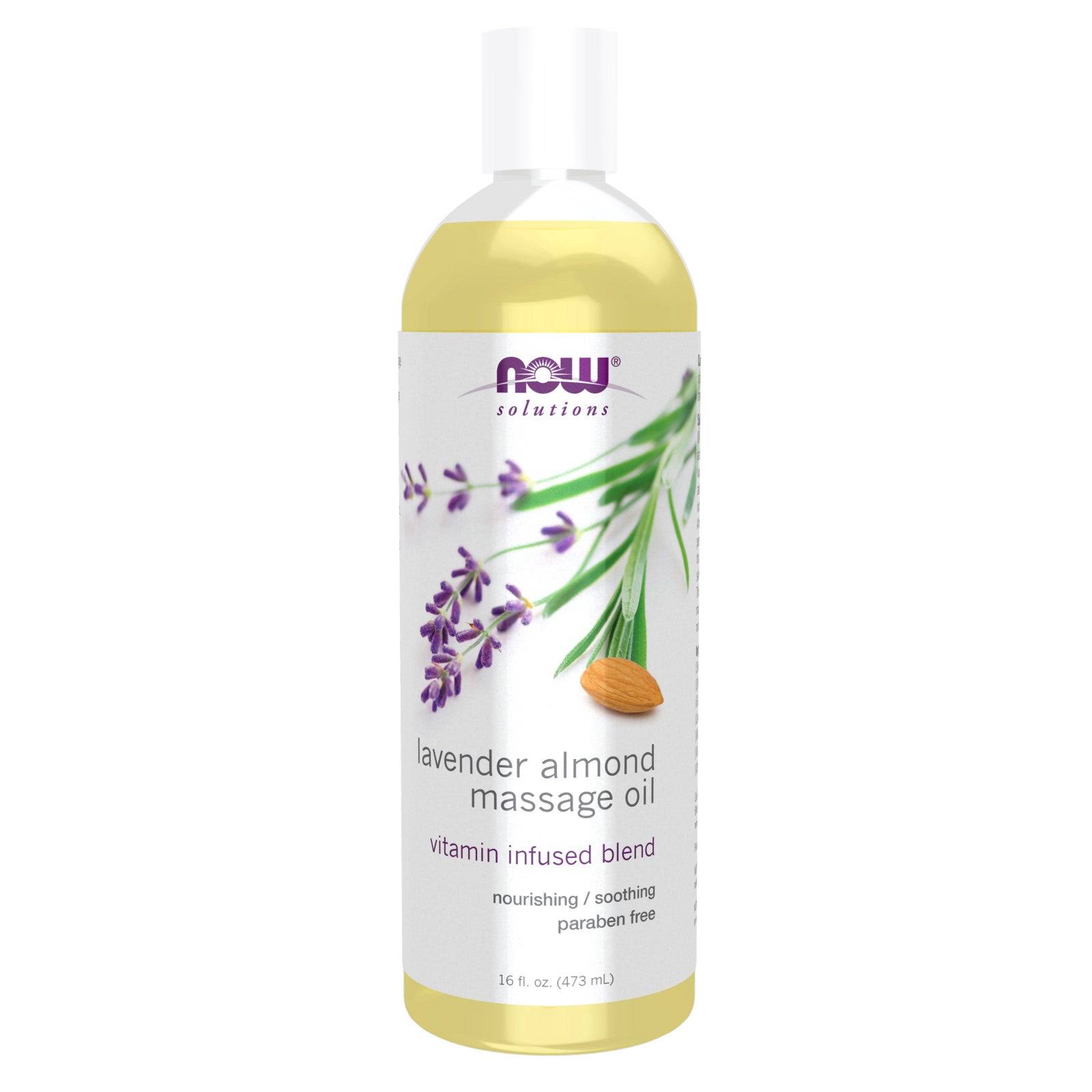 Now Foods Lavender Almond Massage Oil - 16oz