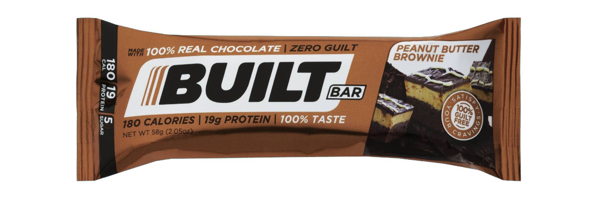 Built Protein Bar, Peanut Butter Brownie - 58 g