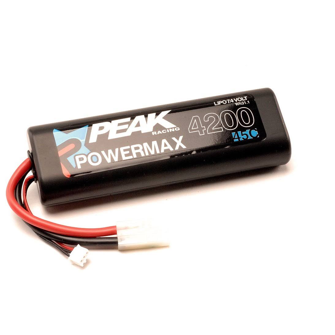 Peak Racing Powermax Sport Battery - 7.4V, 4200mah, Lipo