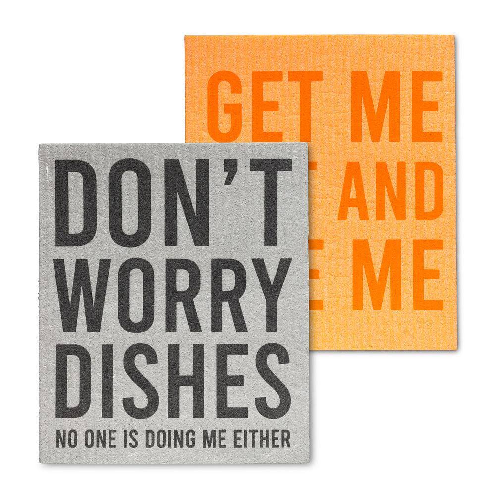 Swedish Dish Cloths Set/2 No One Is Doing Me Either