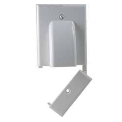 Vanco 120617X Hinged Bundled Cable Wall Plate - White 5Pack