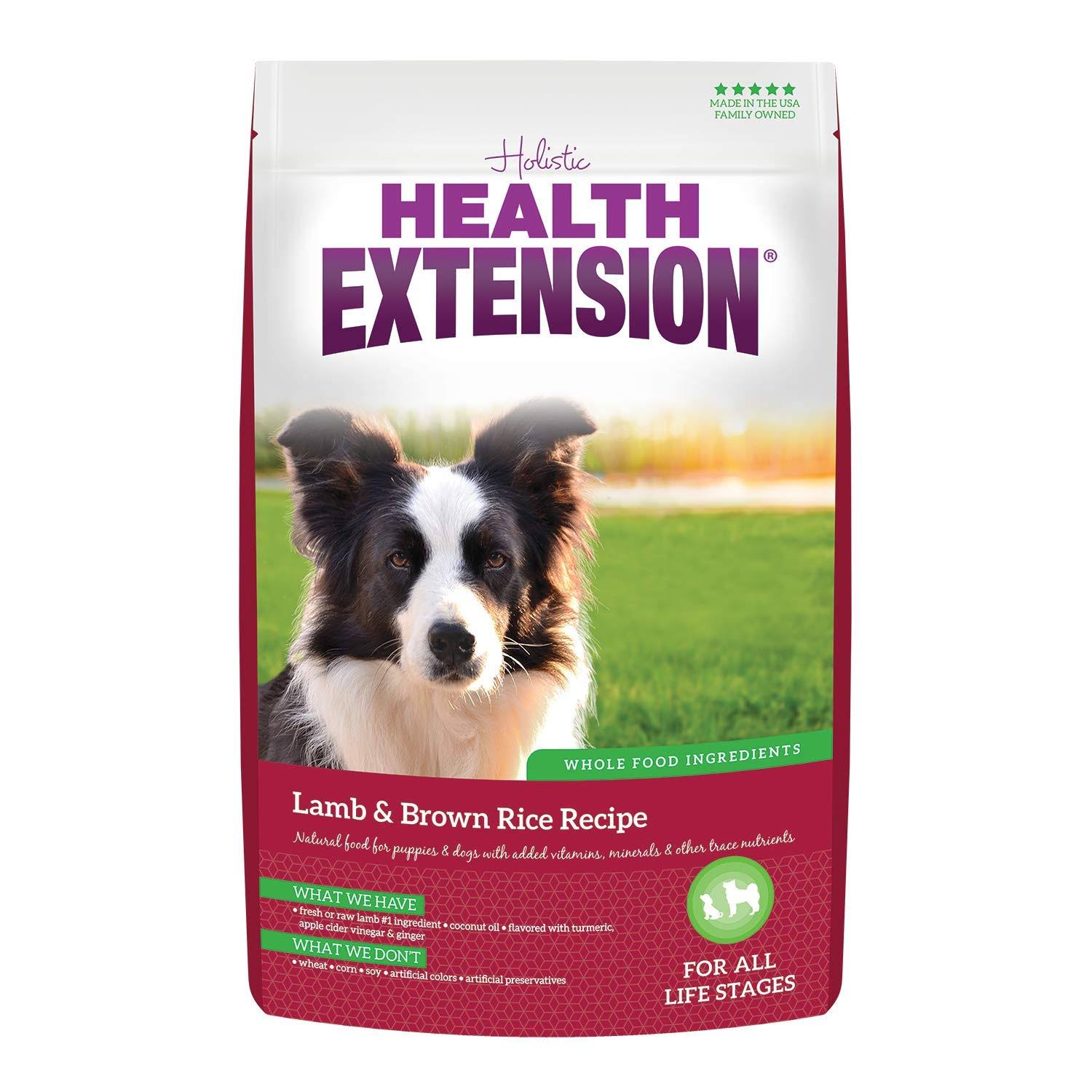 Holistic Health Extension Dog Food - Lamb and Brown Rice, 15lb