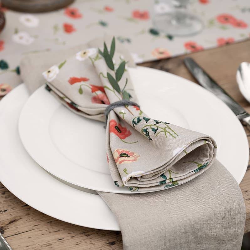 Poppy Meadow Napkins (Set of 4) by Sophie Allport