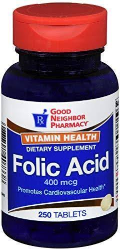 GNP Folic Acid 400 MCG Tab 250