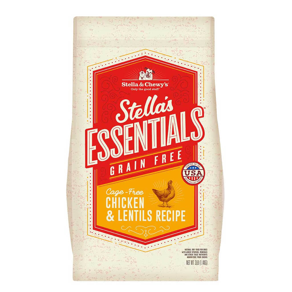 Stella & Chewy's Essentials Grain-Free Grass-Fed Beef & Lentils Recipe Dog Food - 3-Lbs.