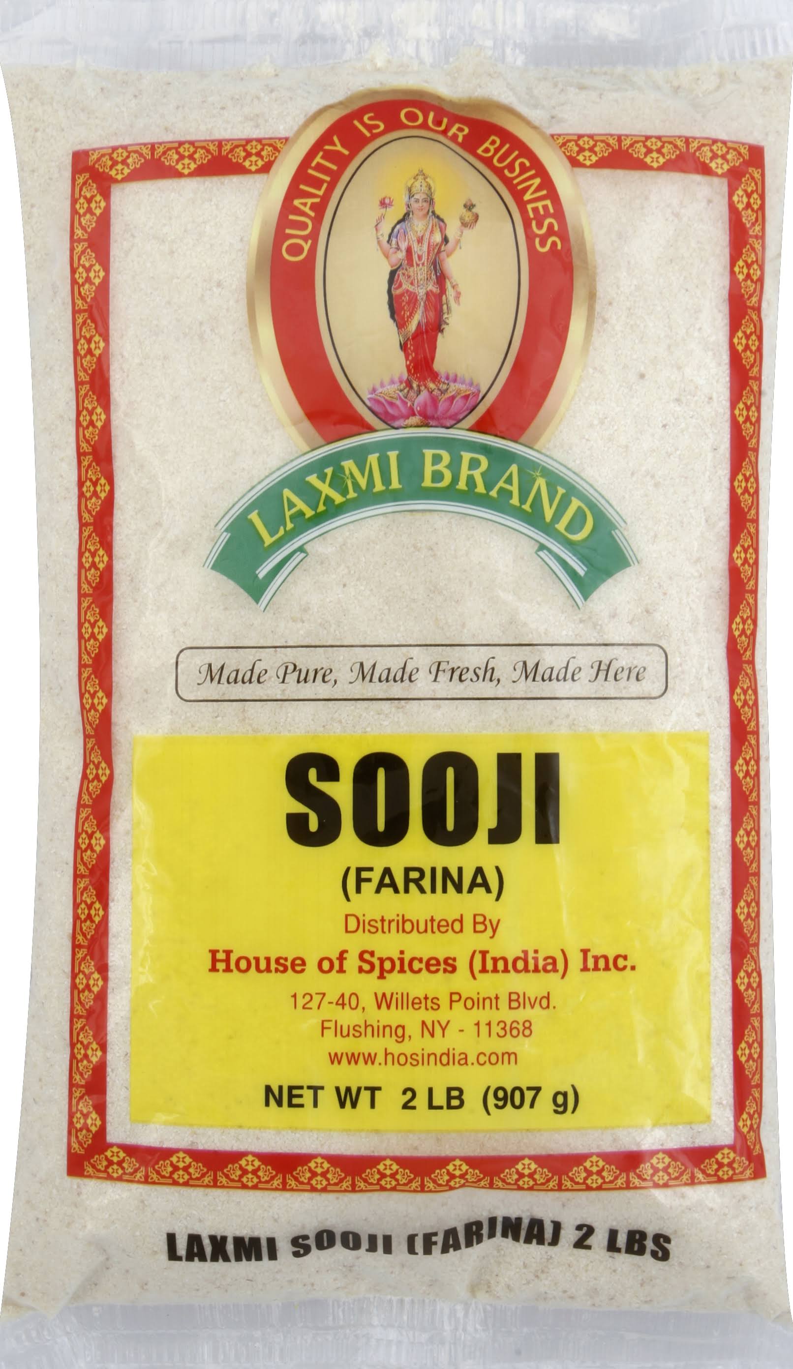Laxmi Freshly Milled Sooji Flour - 32oz