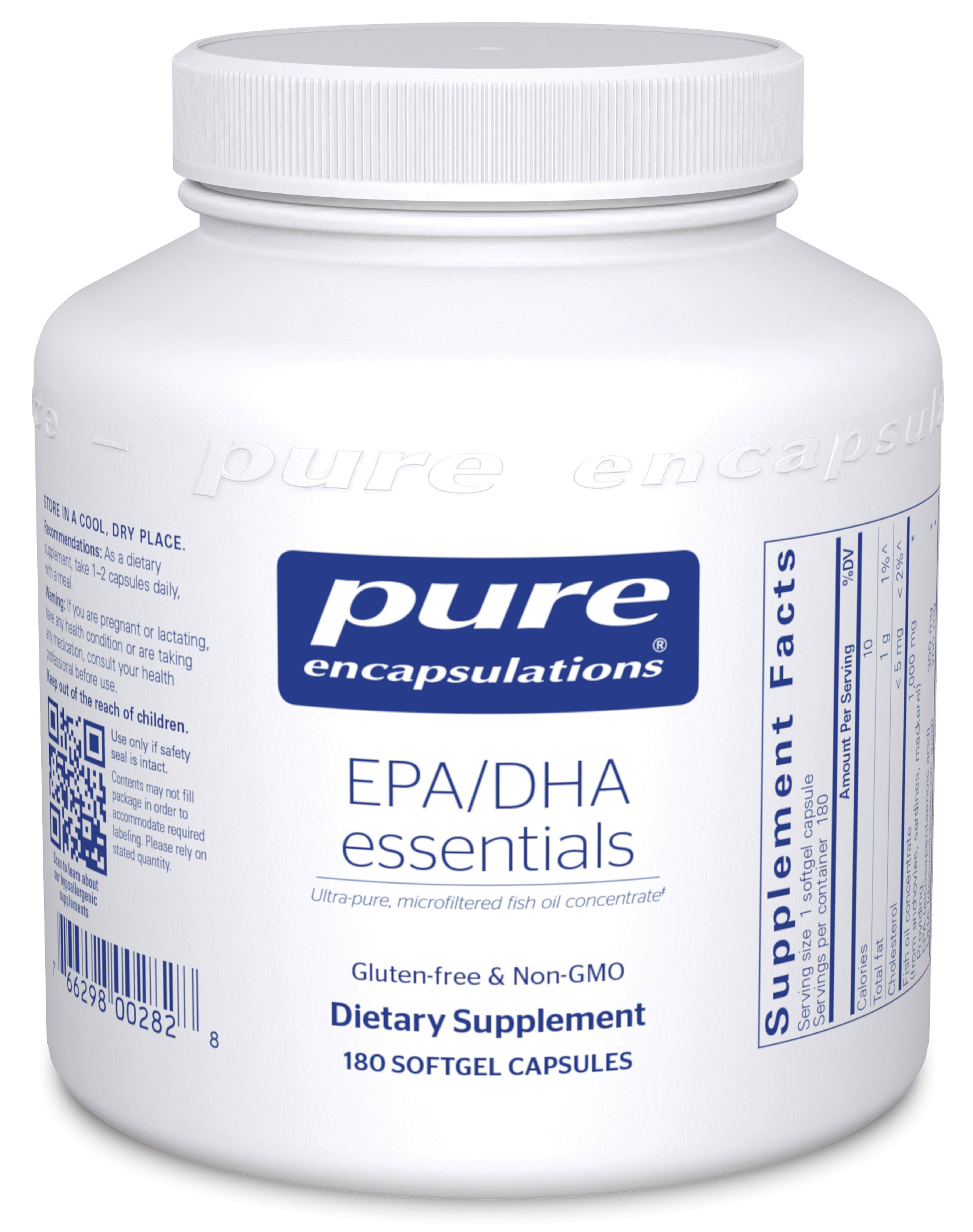 Pure Encapsulations EPA/DHA Essentials 1000mg, 180 Capsules